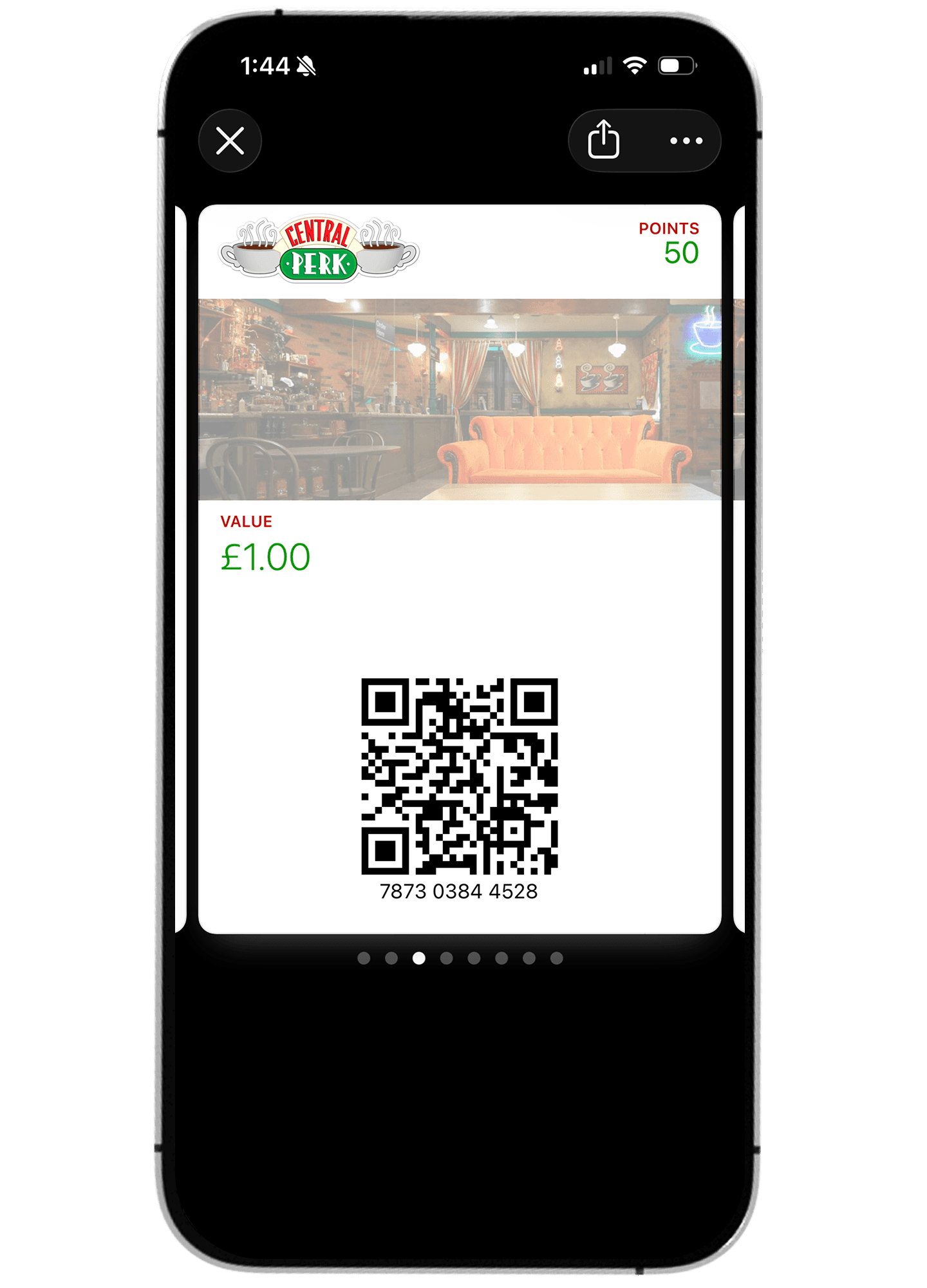 Digital loyalty card in a customer wallet